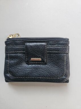 Relic Black Leather Card Wallet